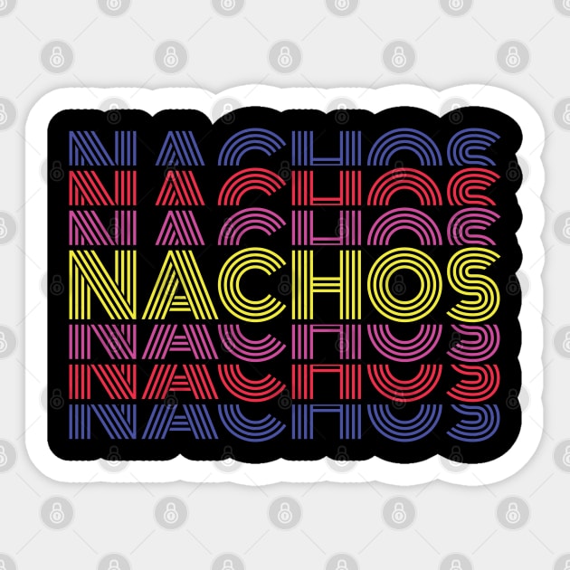 Nachos 80s Retro National Nachos Day Sticker by Krishnansh W.